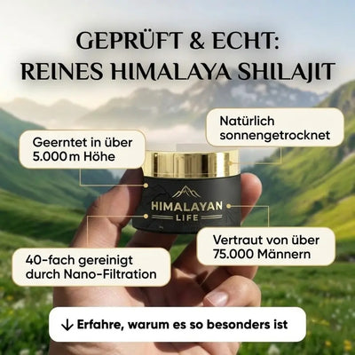 100% natürliches Himalayan Shilajit und gratis Löffel