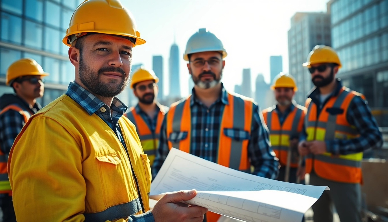New York City General Contractor leading a dynamic construction project in an urban setting.